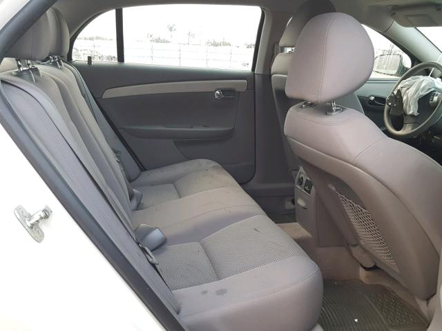 1G1ZC5E06CF329350 - 2012 CHEVROLET MALIBU 1LT WHITE photo 6