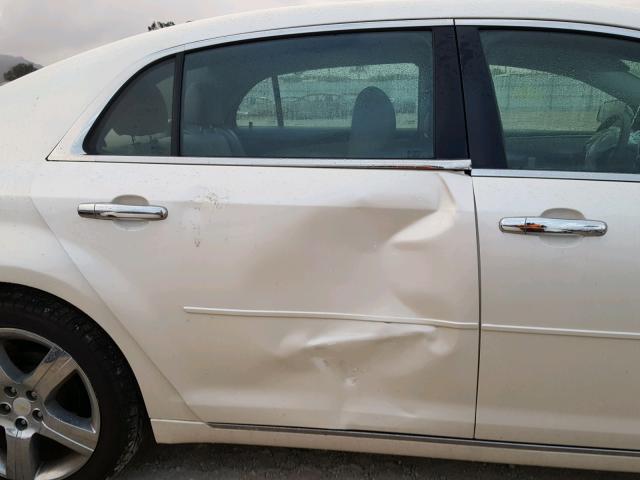 1G1ZC5E06CF329350 - 2012 CHEVROLET MALIBU 1LT WHITE photo 9