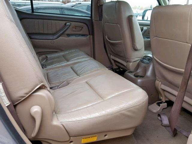 5TDBT48A91S031251 - 2001 TOYOTA SEQUOIA LI GRAY photo 6