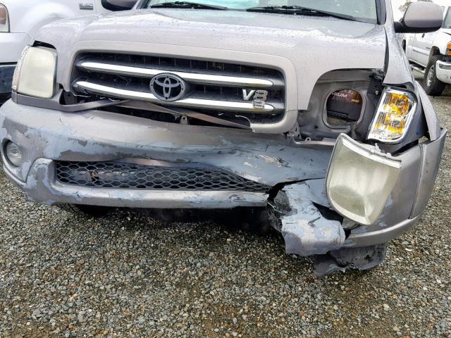 5TDBT48A91S031251 - 2001 TOYOTA SEQUOIA LI GRAY photo 9