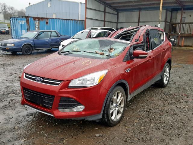 1FMCU9J95GUC64512 - 2016 FORD ESCAPE TIT RED photo 2