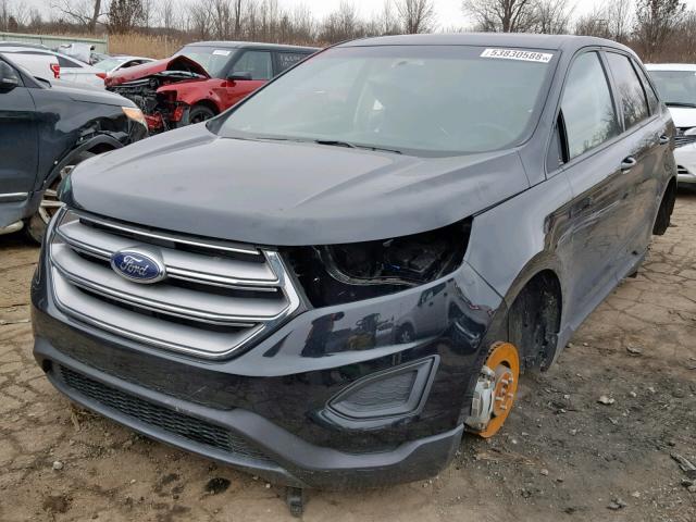 2FMPK4G95HBB73278 - 2017 FORD EDGE SE BLACK photo 2