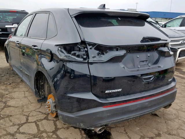 2FMPK4G95HBB73278 - 2017 FORD EDGE SE BLACK photo 3