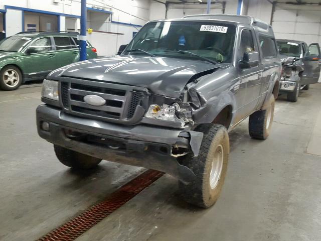 1FTYR11E66PA60728 - 2006 FORD RANGER GRAY photo 2