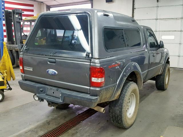 1FTYR11E66PA60728 - 2006 FORD RANGER GRAY photo 4