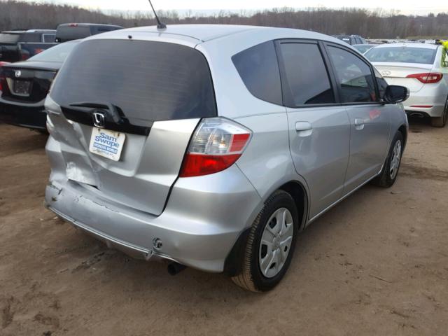 JHMGE8H36CC020865 - 2012 HONDA FIT SILVER photo 4