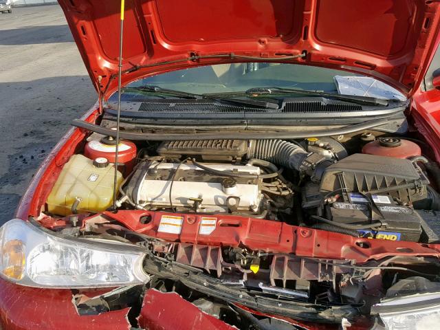 1FAFP6632WK209530 - 1998 FORD CONTOUR LX BURGUNDY photo 7