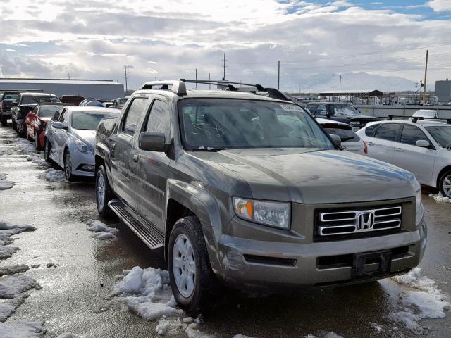 2HJYK16526H523414 - 2006 HONDA RIDGELINE GREEN photo 1