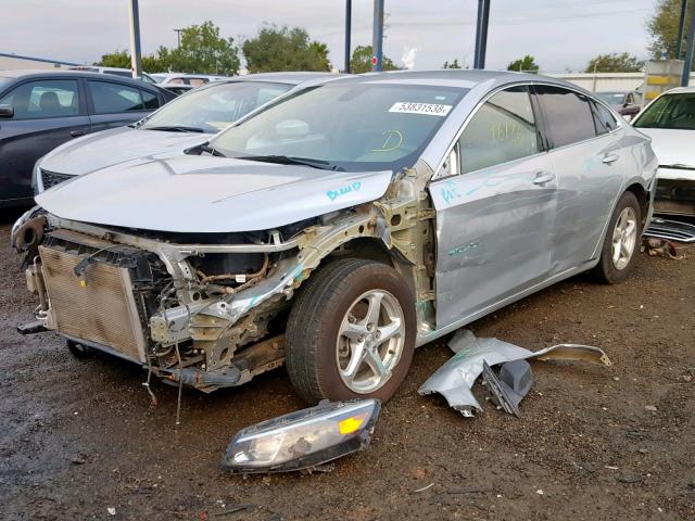 1G1ZB5ST3GF240178 - 2016 CHEVROLET MALIBU LS 银色 照片 2
