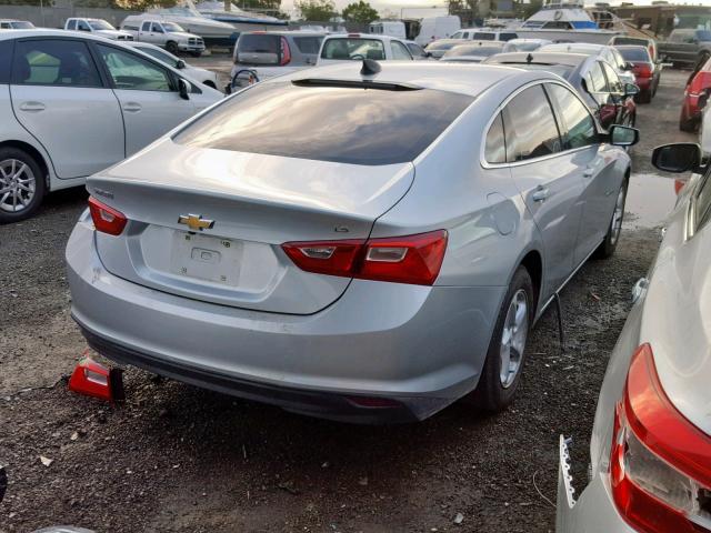 1G1ZB5ST3GF240178 - 2016 CHEVROLET MALIBU LS 银色 照片 4