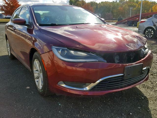 1C3CCCABXFN535598 - 2015 CHRYSLER 200 LIMITE RED photo 1