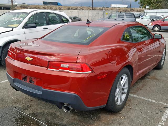 2G1FA1E39F9301275 - 2015 CHEVROLET CAMARO LS RED photo 4