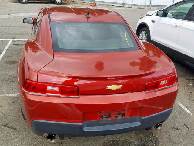 2G1FA1E39F9301275 - 2015 CHEVROLET CAMARO LS RED photo 9