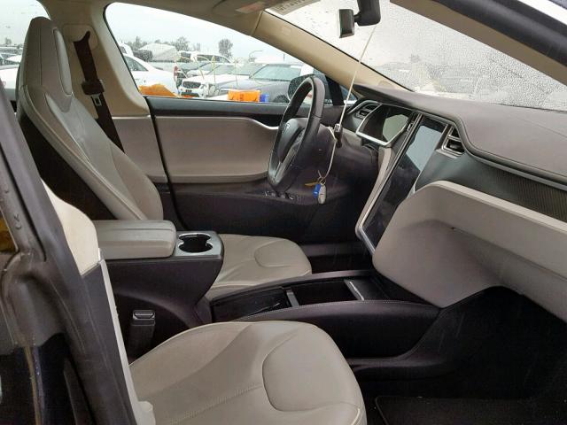 5YJSA1H16EFP28665 - 2014 TESLA MODEL S Mavi foto 5