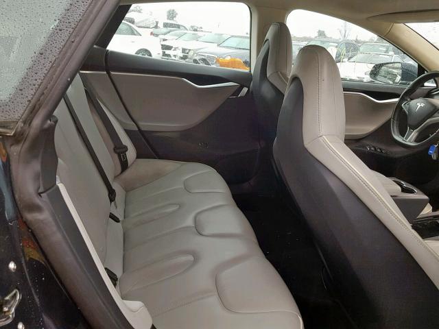 5YJSA1H16EFP28665 - 2014 TESLA MODEL S Mavi foto 6