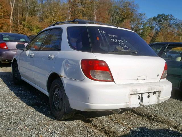 JF1GG65502H820073 - 2002 SUBARU IMPREZA TS WHITE photo 3