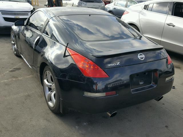 JN1AZ34EX4T061381 - 2004 NISSAN 350Z COUPE BLACK photo 3