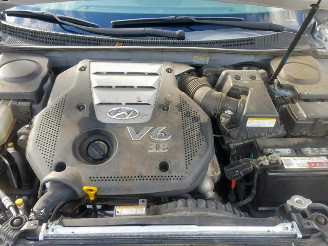 KMHFC46F07A203538 - 2007 HYUNDAI AZERA SE SILVER photo 7