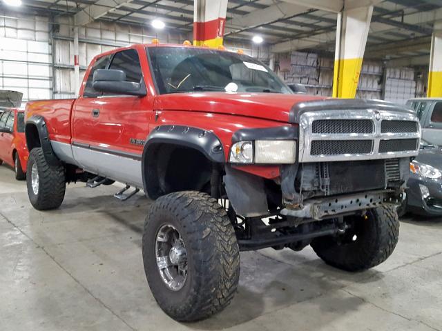 3B7KF236XYG117367 - 2000 DODGE RAM 2500 RED photo 1