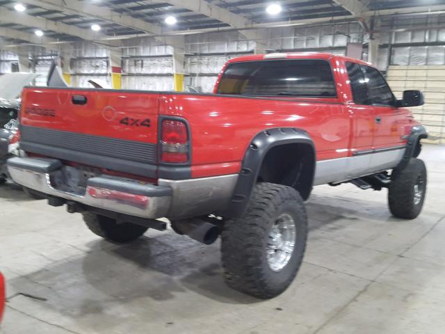 3B7KF236XYG117367 - 2000 DODGE RAM 2500 RED photo 4