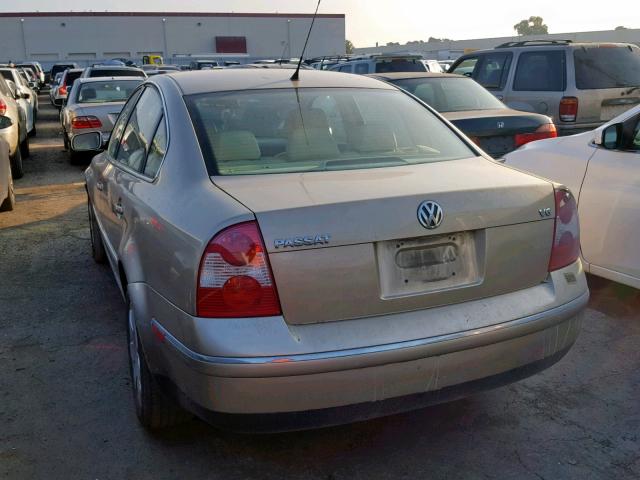 WVWRH63B61E123452 - 2001 VOLKSWAGEN PASSAT GLX 金色 照片 3