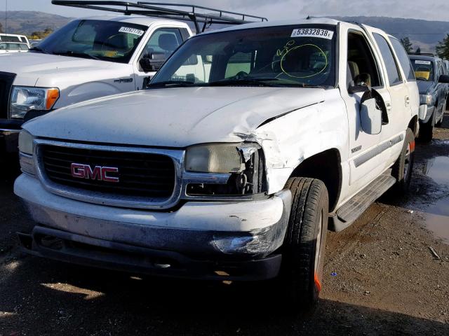 1GKEK13TX2J174929 - 2002 GMC YUKON WHITE photo 2