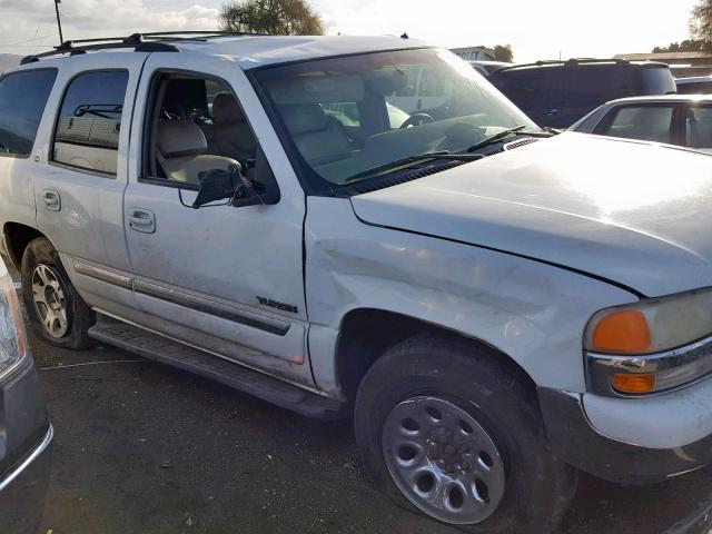 1GKEK13TX2J174929 - 2002 GMC YUKON WHITE photo 9