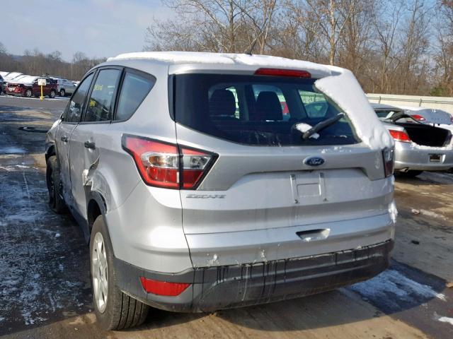 1FMCU0F71HUB37521 - 2017 FORD ESCAPE S SILVER photo 3