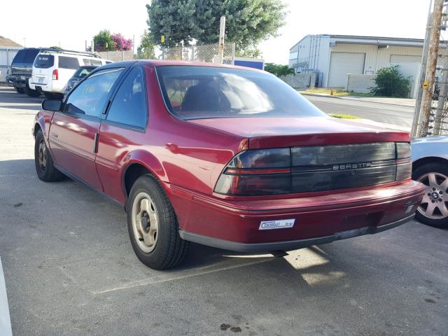 1G1LV13T6ME102995 - 1991 CHEVROLET BERETTA RED photo 3