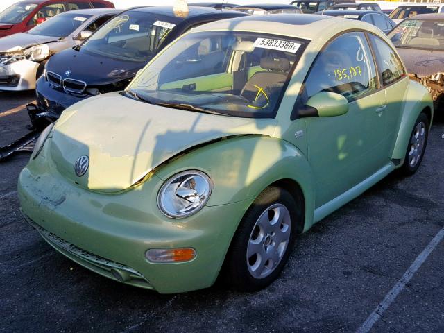 3VWCK21C62M421035 - 2002 VOLKSWAGEN NEW BEETLE 绿色 照片 2