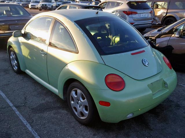 3VWCK21C62M421035 - 2002 VOLKSWAGEN NEW BEETLE 绿色 照片 3