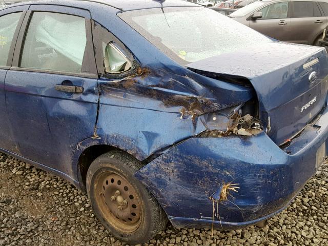 1FAHP34N78W210907 - 2008 FORD FOCUS S/SE BLUE photo 9