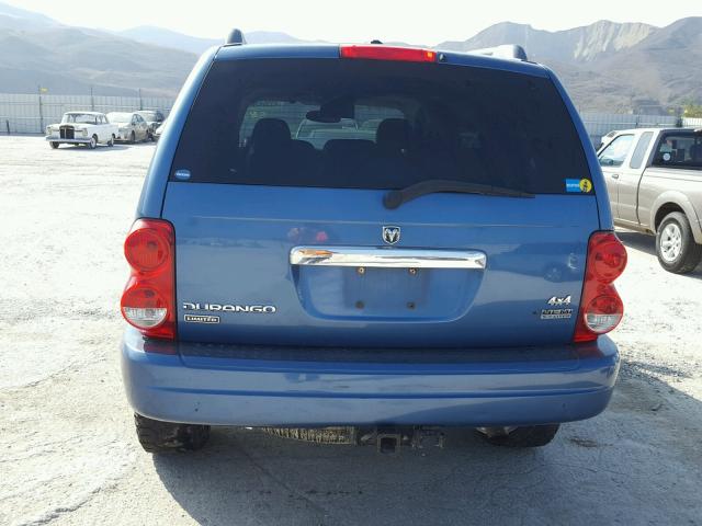 1D8HB58296F138191 - 2006 DODGE DURANGO LI BLUE photo 10