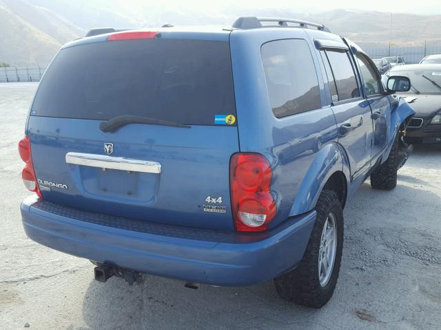 1D8HB58296F138191 - 2006 DODGE DURANGO LI BLUE photo 4