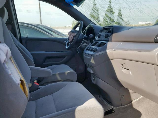 5FNRL38259B059324 - 2009 HONDA ODYSSEY LX SILVER photo 5