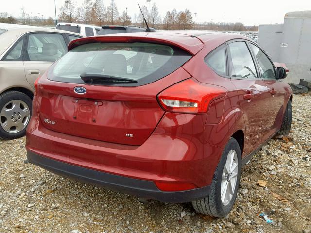 1FADP3K28FL318989 - 2015 FORD FOCUS SE RED photo 4