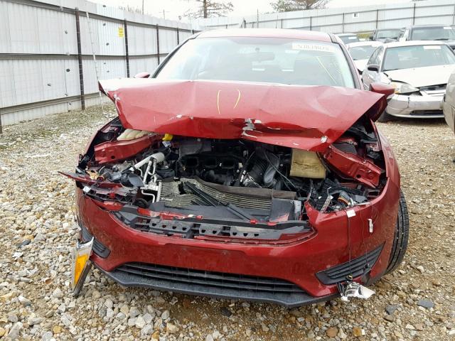 1FADP3K28FL318989 - 2015 FORD FOCUS SE RED photo 9