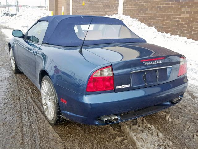 ZAMBB18A620006213 - 2002 MASERATI SPYDER CAM BLUE photo 3