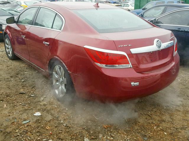 1G4GC5EG3AF184403 - 2010 BUICK LACROSSE C BURGUNDY photo 3