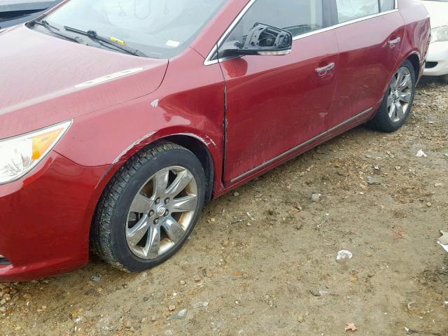 1G4GC5EG3AF184403 - 2010 BUICK LACROSSE C BURGUNDY photo 9