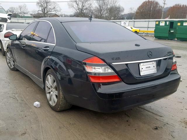 WDDNG71X57A064969 - 2007 MERCEDES-BENZ S 550 BLACK photo 3