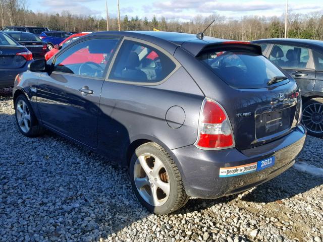 KMHCN36C77U040883 - 2007 HYUNDAI ACCENT SE GRAY photo 3