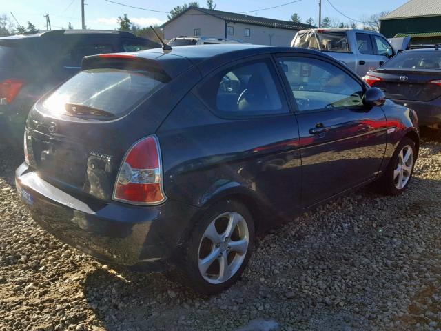 KMHCN36C77U040883 - 2007 HYUNDAI ACCENT SE GRAY photo 4