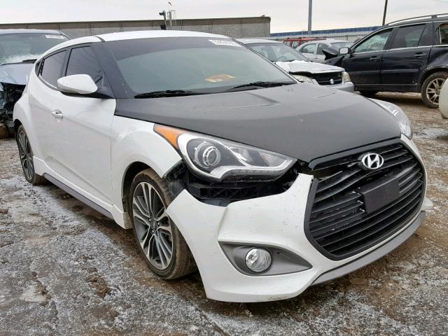 KMHTC6AEXGU302654 - 2016 HYUNDAI VELOSTER T WHITE photo 1