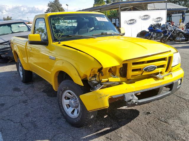 1FTYR10U66PA05933 - 2006 FORD RANGER YELLOW photo 1