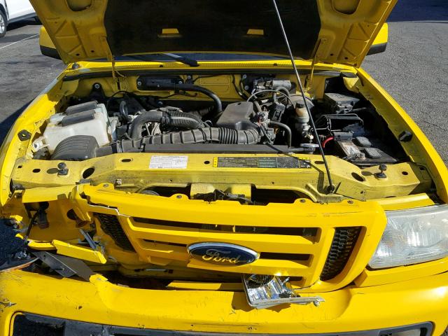 1FTYR10U66PA05933 - 2006 FORD RANGER YELLOW photo 7