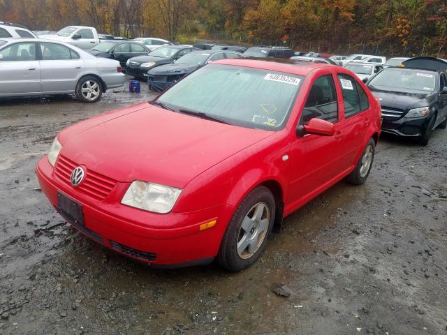 3VWSE69M32M139443 - 2002 VOLKSWAGEN JETTA GLS RED photo 2