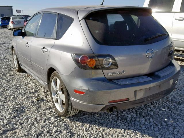 JM1BK143651330644 - 2005 MAZDA 3 HATCHBAC GRAY photo 3