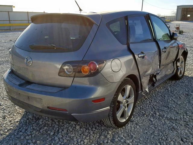 JM1BK143651330644 - 2005 MAZDA 3 HATCHBAC GRAY photo 4