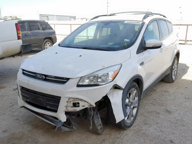 1FMCU0HX9DUA53003 - 2013 FORD ESCAPE SEL WHITE photo 2